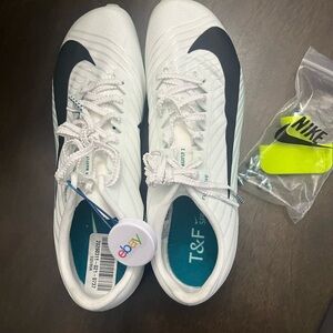 Nike White and Black Track Shoes